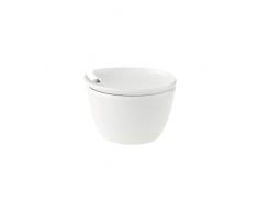 Villeroy & Boch Flow Sucrier, Porcelaine Premium, Blanc