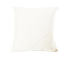 Blanc des Vosges Uni Jersey Taie Coton Blanc 65 x 65 cm