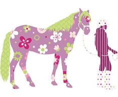 Thedecofactory RoomMates RMK1664SLM Sticker Mural géant Crazy Horse avec Cheval et Cavalier