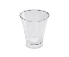 GUILLIN - MOULIPACK VER15CC CARTON DE 300 Verrine Ronde 15Cl, Plastique, Transparent, 7,1 x 7,1 x 8 cm