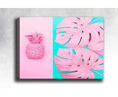 Bonamaison Peinture sur toile, multicolore, 70 x 100 cm - Conçu et fabriqué en Turquie