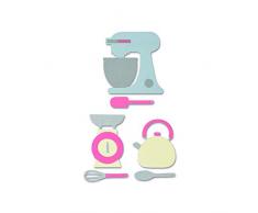 Sizzix Set de Cuisine Matrice, Multicolore, Taille unique