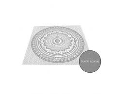 Soleil docre 403005 Drap de Plage, Coton/Eponge Microfibre, Gris, 180 x 180 cm