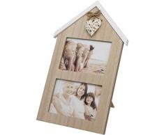 Maturi H306 Cadre Photo, Bois Dense, Marron, 2 x 6x4-inch / 10 x 15cm Aperture