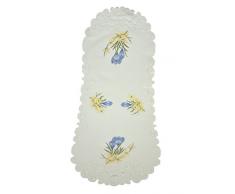 Bellanda 81859â40Â x 110Â Ovale Chemin de Table, Polyester, Champagne, 110Â x 40Â x 0,5Â cm