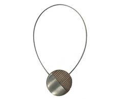 Aroa XXIe Aimant Phare Collier dÃ©coratif pour Rideaux avec systÃ¨me de Pose, Bois, 4,5Â x 2Â x 1Â cm 4.5x2x1 cm Naturel