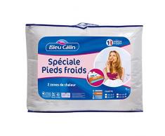 Bleu Câlin, Couette Spéciale Pieds Froids 1 à 2 Personnes, Chaude, 200x200 cm, KPF355