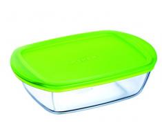 Pyrex 4936460 Cook&store Plat À Four En Verre Rectangulaire Avec Couvercle 23x15 Cm