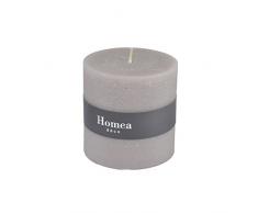 HOMEA 6BPC021TA Bougie Cylindrique Paraffine Taupe 10 x 10 x 10 cm