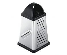 Jean-Patrique Râpe à aliments à quatre côtés en acier inoxydable idéale pour le fromage, les légumes et le hachoir à légumes