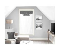 Soleil docre Ambroise Brise bise, Voile, Coton, Blanc, 60 x 120 cm