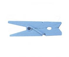 Vaessen Creative Pince à Linge, Bleu Clair, Taille Unique