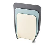 Joseph Joseph - Nest Chop - Ensemble de 3 Planches à Découper Emboîtables avec Bords Incurvés - Rangement Vertical- Opal