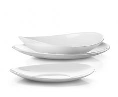 BORMIOLI ROCCO Prometeo Service Assiettes pièces, Blanc, 18 unités