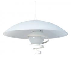 Tosel 10756 Suspension Ninfa Verre 100 W E27 Blanc