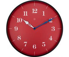 NeXtime 7330 Horloge Murale, Plastique, Red, 40 cm