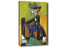 Bonamaison Peinture sur toile, multicolore, 70 x 100 cm - Conçu et fabriqué en Turquie