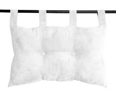 LOVELY CASA T44808051 Suédine Tête Lit Polyester Blanc 45 x 70 cm