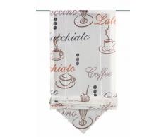 Home fashion 57132-802 Store romain style voilage CafÃ© CrÃ¨me 140 x 60 cm