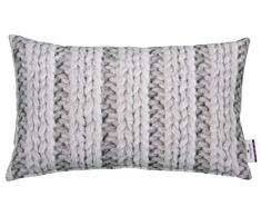 TOM TAILOR 564031 t-Printed Stitch Housse de Coussin 30 x 50 cm-Coton-Gris Clair