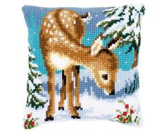Vervaco Kit Coussin au Point de Croix Cerf