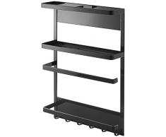 Yamazaki Etagère de Cuisine Acier Noir Taille Unique
