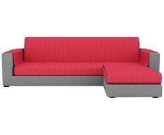 Eiffel Textile Paris Chaise Longue Couvre-canapé Bras Droit 280 x 195 x 2 cm Rouge