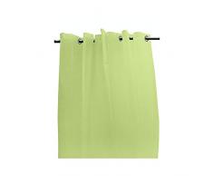 Soleil dOcre Voilage à  oeillets Polyester Anis 135x250 cm