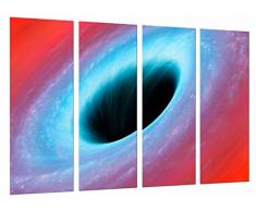 Tableau Moderne Photographique, Impression sur bois, Ciel, trou noir, astronomie, planÃ¨tes, 131 x 62 cm, ref. 26863