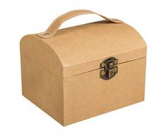 Rayher 67280521 Coffre en papier mÃ¢chÃ©, FSC Rec. 100 %