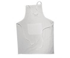 Rayher tablier en coton avec poche frontale  tablier de cuisine à  peindre ou à  costumiser selon vos envies  tablier de 70 x 95 cm parfait pour une protection maximale de votre tenue de cuisine  blanc
