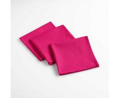 douceur dintÃ©rieur 3 serviettes de table 40x40 cm aubeline fuchsia