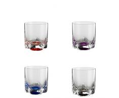 Bohemia 093 006 149 Tasse, Verre, Couleurs Assorties, 14,5 x 6,4 x 14,5 cm