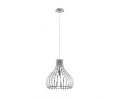 Eglo TINDORI Suspension Acier 60 W Nickel mat