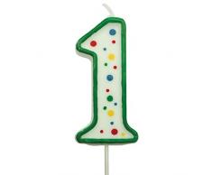PME CA041 Bougie, Plastique, Vert, 4 x 1 x 6,3 cm