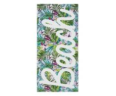 Catherine Lansfield Serviette de Plage Ananas, Coton, Multicolore, 160 x 76 x 0.4 cm