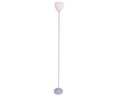 Naeve leuchten 400300107 lampe sur pied retro supérieur de 180 cm-diamètre: 20 cm matière: métal, plastique, 2022223 blanc