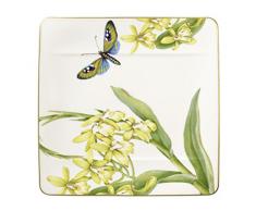 Villeroy & Boch 10-3514-2640 Assiette Ã Dessert Porcelaine Vert 25,1 x 25,1 x 9,8 cm Convient pour 1Â Personne