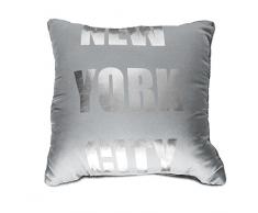 douceur dintÃ©rieur coussin 40x40cm microfibre argent ny silver gris