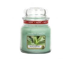 Yankee Candle 1332177E Bougie parfumée senteur Eau daloe vera en jarre 411 g Vert
