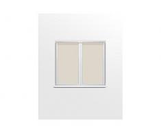 Soleil dOcre 042544 Dolly Paire de Brise Bise Polyester Ecru 45 x 90 cm
