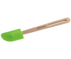 Fackelmann 31058 Spatule Ã pÃ¢te Fair 30cm en Bois de hÃªtre/Silicone, Beige/Vert, 30 x 8 x 1,5 cm
