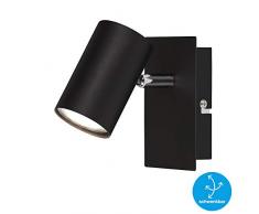 Briloner Leuchten 2857-015 Mural, orientable, Spot uni-Flamme, GU10, Max. 40 Watt, Noir