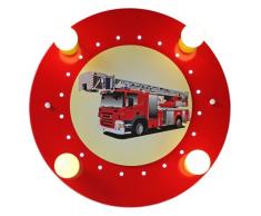 EEC A+, Elobra Plafonnier camion de pompier 4/20 - Bois ampoules
