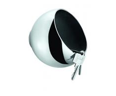 Philippi Portemanteau mural design boule Sphere – 123150 – Designer avec porte-manteau et étagère en aluminium pour clé, Portefeuille ou petit argent – Miroir