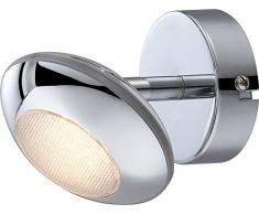 Globo Gilles Plafonnier 1 x spot LED ChromÃ© 5Â W
