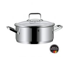 WMF 768246380 Faitout Bas, Acier Inoxydable, Argent, 24 cm