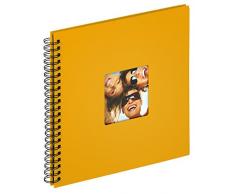 Walther Album Photo à Spirales Fun Design 30  X 30  cm  -  Structure Album Photo Couverture, Jaune, 32  X 30  cm