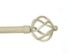 debel 2719301 90â160 cm en métal ProClear Tringle à Rideau, Blanc/doré Parent, White/Gold, 90-160 cm