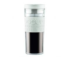 BODUM - 11685-913S - Travel Mug Ã Double Paroi en Plastique - couvercle Ã Vis hermÃ©tique - 0.45 L